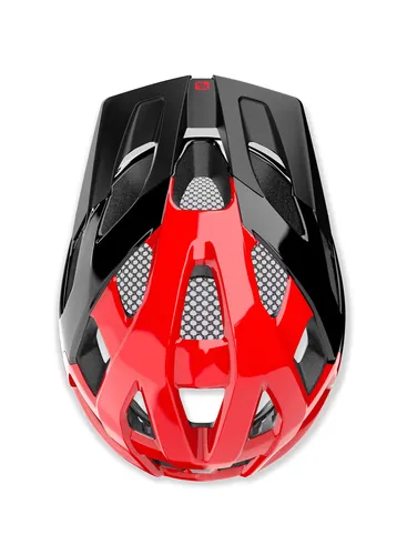 Kask rowerowy Rudy Project Crossway - black/red/shiny