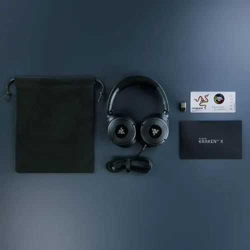 Słuchawki przewodowe z mikrofonem Razer Kraken V4 X Nauszne Pokémon Kanto Starters