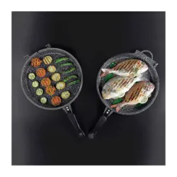 TOGNANA Sphera 30 cm - patelnia grillowa dwustronna nieprzywierająca