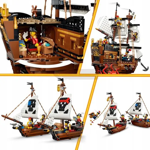 LEGO Creator 3w1 31387 Legendarny statek piracki, zestaw klocków 9+