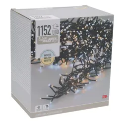 Lampki choinkowe CHRISTMAS DECORATION Łańcuch Świetlny 1152 LED Timer Zimny i Ciepły Biały