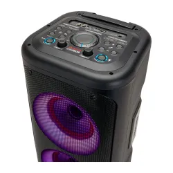 Power Audio Aiwa KBTUS-450 40W Bluetooth Mikrofon Karaoke Czarny