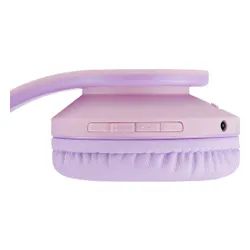 Słuchawki nauszne POWERLOCUS P2 Kids Kocie uszy Fioletowo-różowy