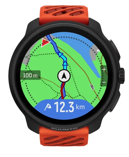 Zegarek sportowy Suunto Race 2 Coral Orange 49mm GPS Pomarańczowy