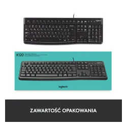 Klawiatura membranowa Logitech K120 Czarny