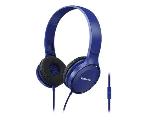 Słuchawki przewodowe Panasonic RP-HF100ME-A Nauszne Mikrofon Niebieski