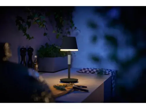 Lampa biurkowa Philips Hue Go White and Colour Ambiance Czarny