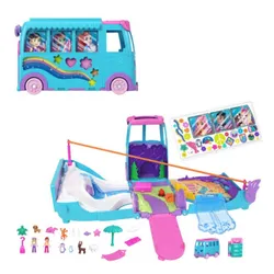 Mattel Zestaw podróżny Van Polly Pocket