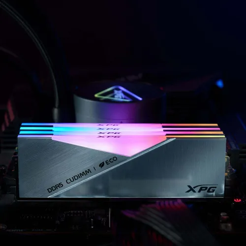 Pamięć RAM Adata XPG Lancer RGB DDR5 CUDIMM 48GB (2x24GB) 8400 CL42 Szary