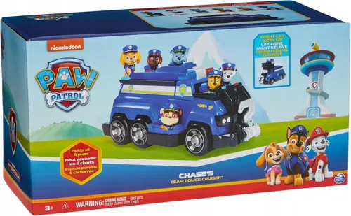 Psi PATROL CHASE'S Team Cruiser Auto Samochód + 6 figurek Zestaw