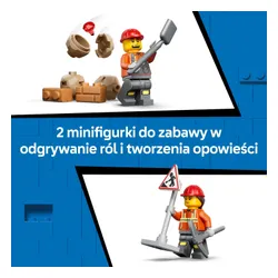 LEGO City 60480 Żółta koparko-ładowarka, zestaw klocków 7+