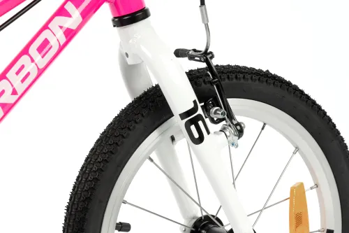 Rower dziecięcy KARBON Superlight 16 cali dla dziewczynki Różowy