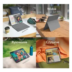 Etui na iPad Air LOGITECH Combo Touch Szary Klawiatura