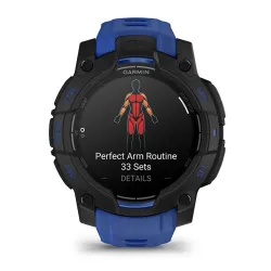 Smartwatch Garmin Instinct 3 AMOLED 45mm GPS Czarno-niebieski