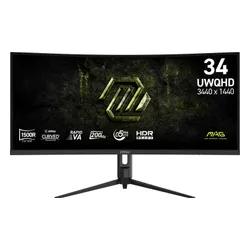 MSI MAG 342CQRF E20 - 200Hz | UWQHD | Rapid Va Curved | 34''