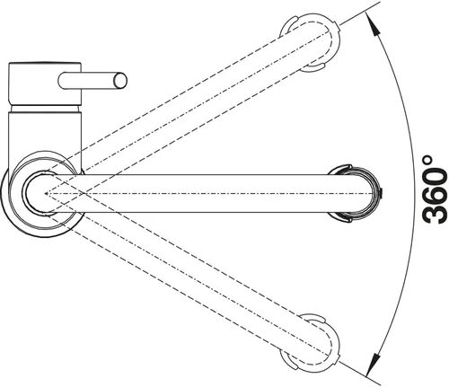 Bateria BLANCO Catris-S Flexo 525791 Chrom