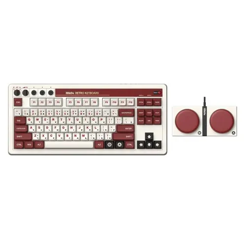 Klawiatura mechaniczna 8BitDo Mechanical Keyboard Fami Edition Kailh Box Brown V2 Brązowy