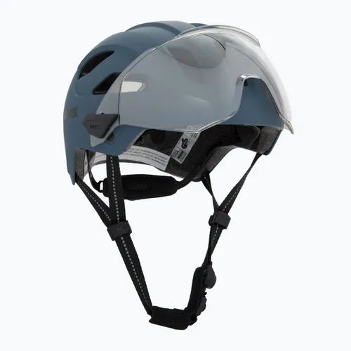 Kask rowerowy UVEX Stride Visor stone blue matt/lite mirror silver