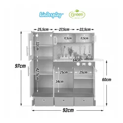 KUCHNIA DLA DZIECI DREWNIANA KINDERPLAY ŚWIATŁO