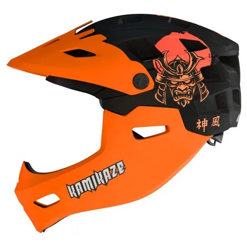 Kask KAMIKAZE Ronin Pomarańczowy Full Face (rozmiar M)