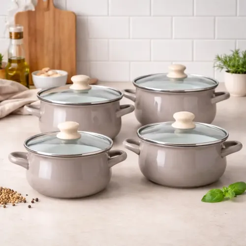 Zestaw garnków Altom Design 02050021312 Indukcja Emalia 8 elementów