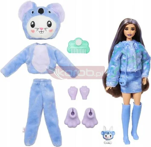 BARBIE CUTIE REVEAL LALKA W PRZEBRANIU KRÓLICZKA KOALI HRK26