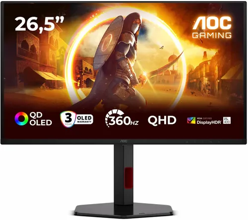 Monitor AOC Q27G4SDR 26.5" 2560x1440px 360Hz 0.03 ms [GTG]