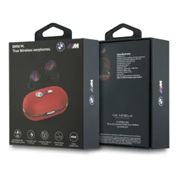 Słuchawki dokanałowe BMW M Metal Logo ENC Czerwony