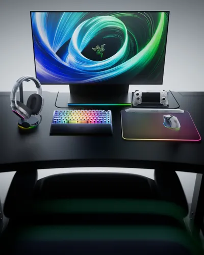 Słuchawki RAZER Barracuda X Chroma Phantom Bezprzewodowe, Nauszne, Dźwięk przestrzenny Biało-przezroczysty