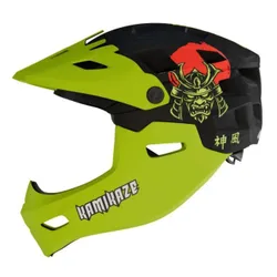 Kask KAMIKAZE Ronin Zielony Full Face (rozmiar M)