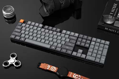 Klawiatura mechaniczna Keychron K5 Max RGB Gateron Red Szary