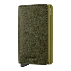 Mały portfel RFID Secrid Crisple Slimwallet - kelp