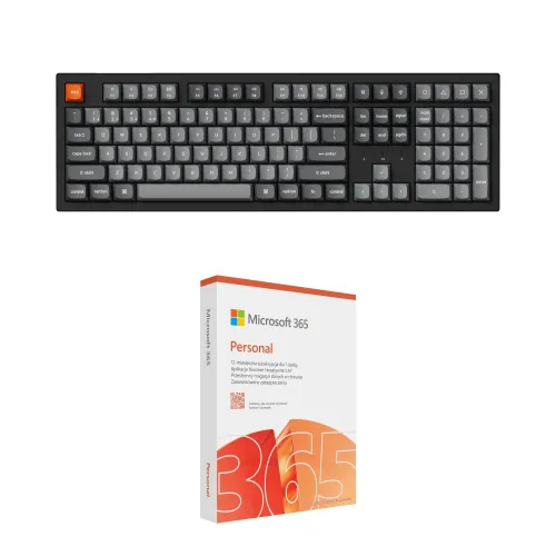 Klawiatura KEYCHRON K10 Max QMK Wireless Hot-Swap Super Banana Switch + Program MICROSOFT 365 Personal