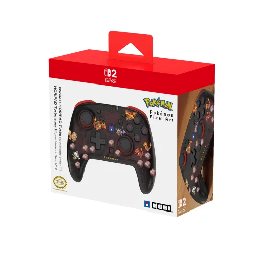 Pad Hori Wireless HORIPAD Turbo Pokemon Pixel Red do Nintendo Switch 2 Bezprzewodowy