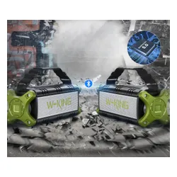 Głośnik mobilny W-KING D8 Czarno-zielony