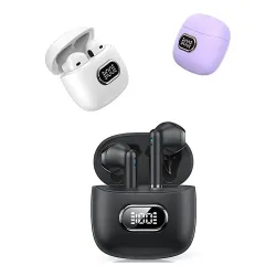 Słuchawki bezprzewodowe USAMS IA II Series TWS Douszne Bluetooth 5.3 Purpurowy