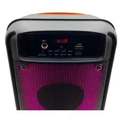 FLAMEBOX UP Hoparlör-FM Radyo ve MP3 Çalarlı Bluetooth 5.0 Hoparlör, 600W PMPO, ALEV aydınlatması