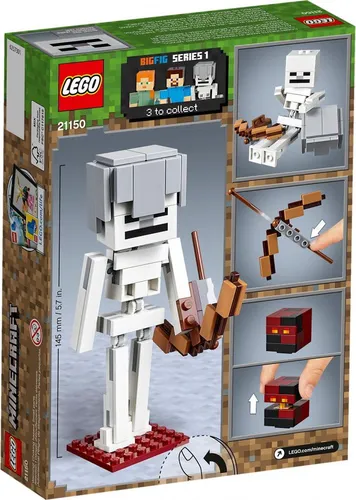 LEGO Minecraft BigFig Magmatik küplü iskelet (21150)