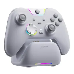 Pad EasySMX X05Pro do Nintendo Switch, PC Bezprzewodowy Biały + Stacja dokująca