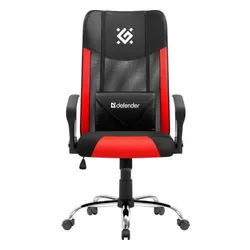 Fotel DEFENDER West RGB Czarno-czerwony