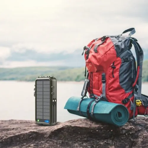 Radioodbiornik Hawk R40 Na korbkę, Solarne, Latarka, Radio FM Bluetooth Zielony