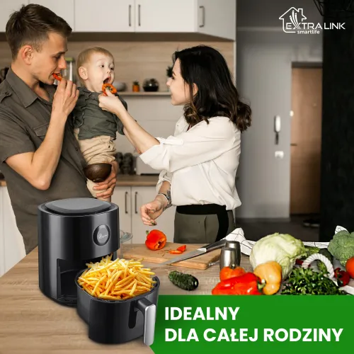 Air Fryer Frytkownica beztłuszczowa EXTRALINK SJ-400 4l Wi-Fi programator czasowy