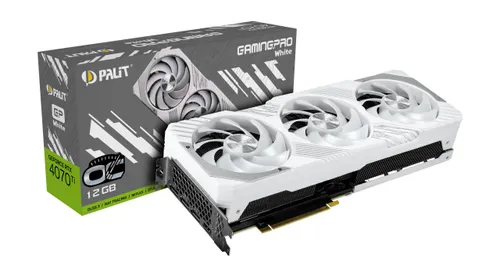 Karta graficzna Palit GeForce RTX 4070 Ti GamingPro White OC 12GB GDDR6X 192bit DLSS