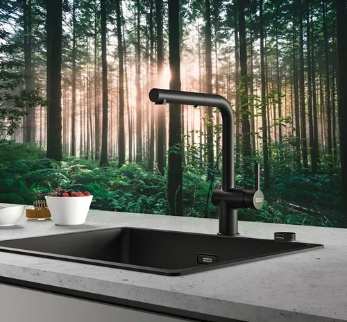 Bateria FRANKE Active L Pull-out spray 115.0653.382 Czarny mat