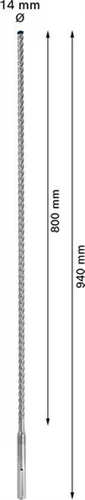 Wiertło udarowe 14x800x940mm Bosch EXPERT SDS max-8X