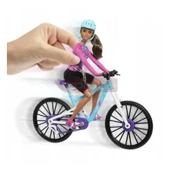 LALKA BARBIE MADE TO MOVE + AUTO JEEP + ROWER GÓRSKI duży zestaw do zabawy HKB06