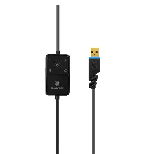 Sades Locust Plus 7.1 Surround czarno-niebieskie