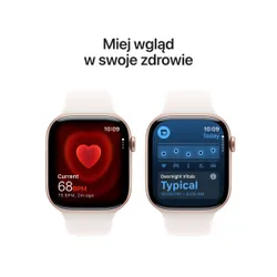 Apple Watch 11 GPS 42mm koperta z aluminium (różowe złoto) + pasek sportowy rozmiar M/L (łagodny róż)