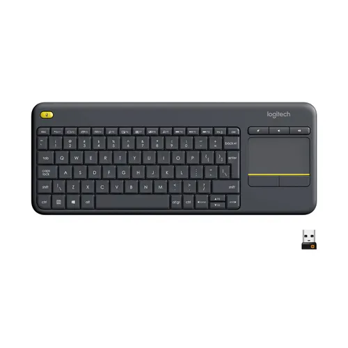 Klawiatura membranowa Logitech Wireless Touch Keyboard K400 Plus Szary