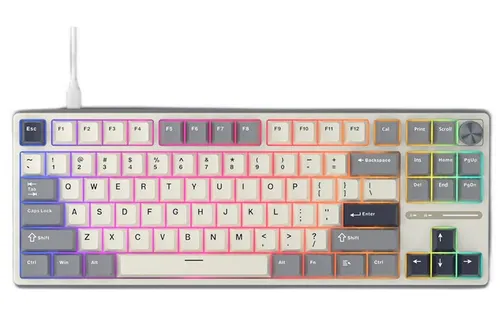Klawiatura ROYAL KLUDGE R87 Pro Half Grey Brown Switch